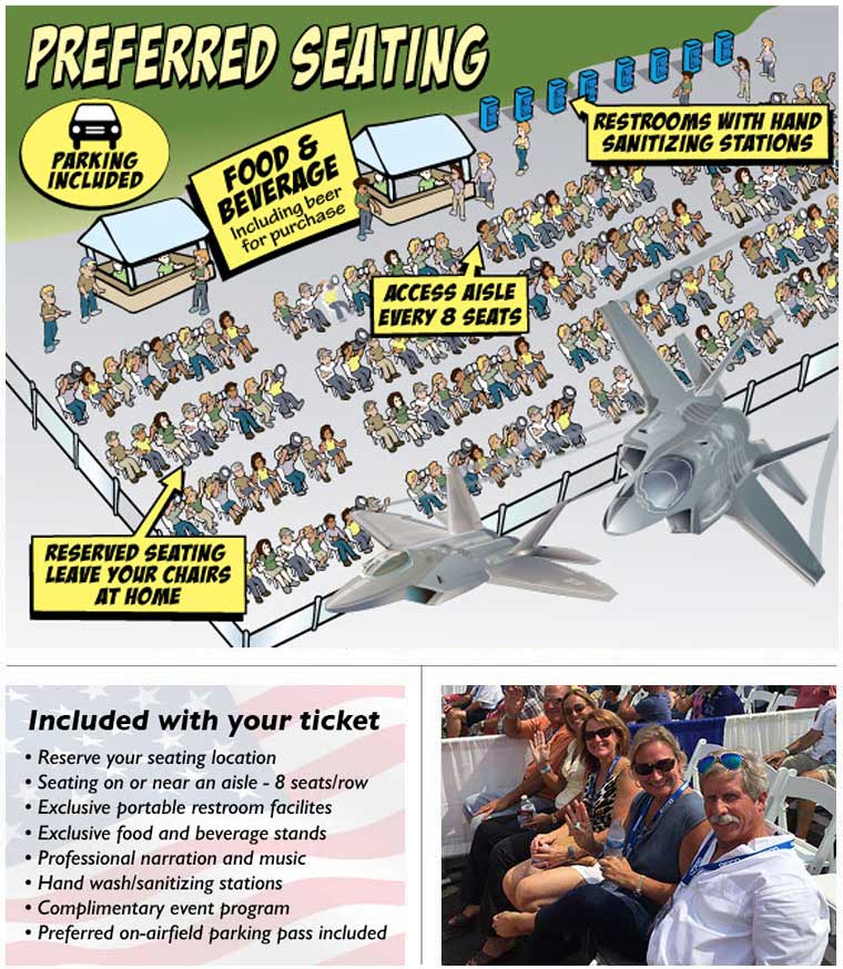 Preferred Seating Orlando Air and Space Show
